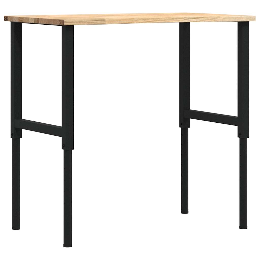 Banco da Lavoro 100x60x(71,5-98) cm Legno Massello Rovere