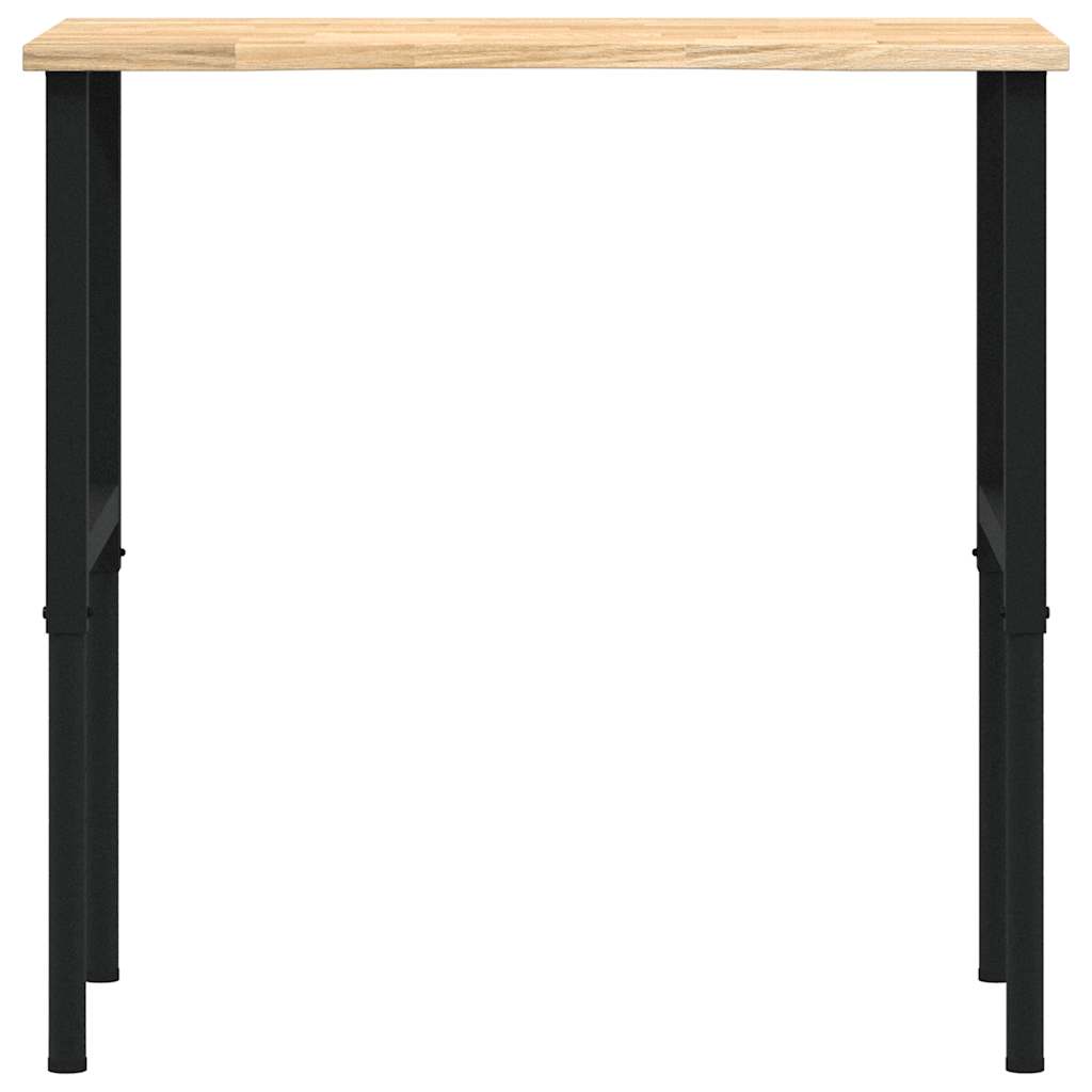 Banco da Lavoro 100x60x(71,5-98) cm Legno Massello Rovere