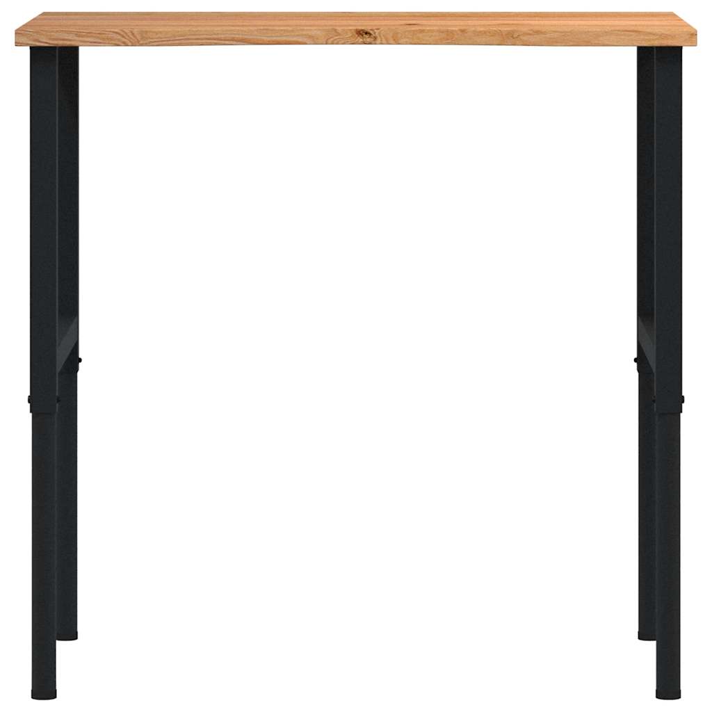 Banco Lavoro Marrone Chiaro 100x60x(71,5-98) cm Legno di Rovere