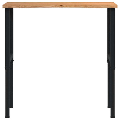 Banco Lavoro Marrone Chiaro 100x60x(71,5-98) cm Legno di Rovere