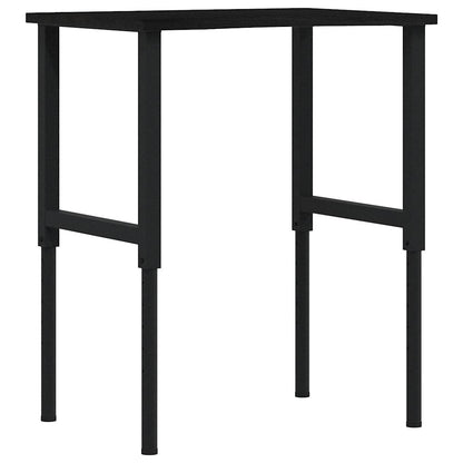 Banco Lavoro Marrone Scuro 80x60x(71,5-98) cm Legno di Rovere