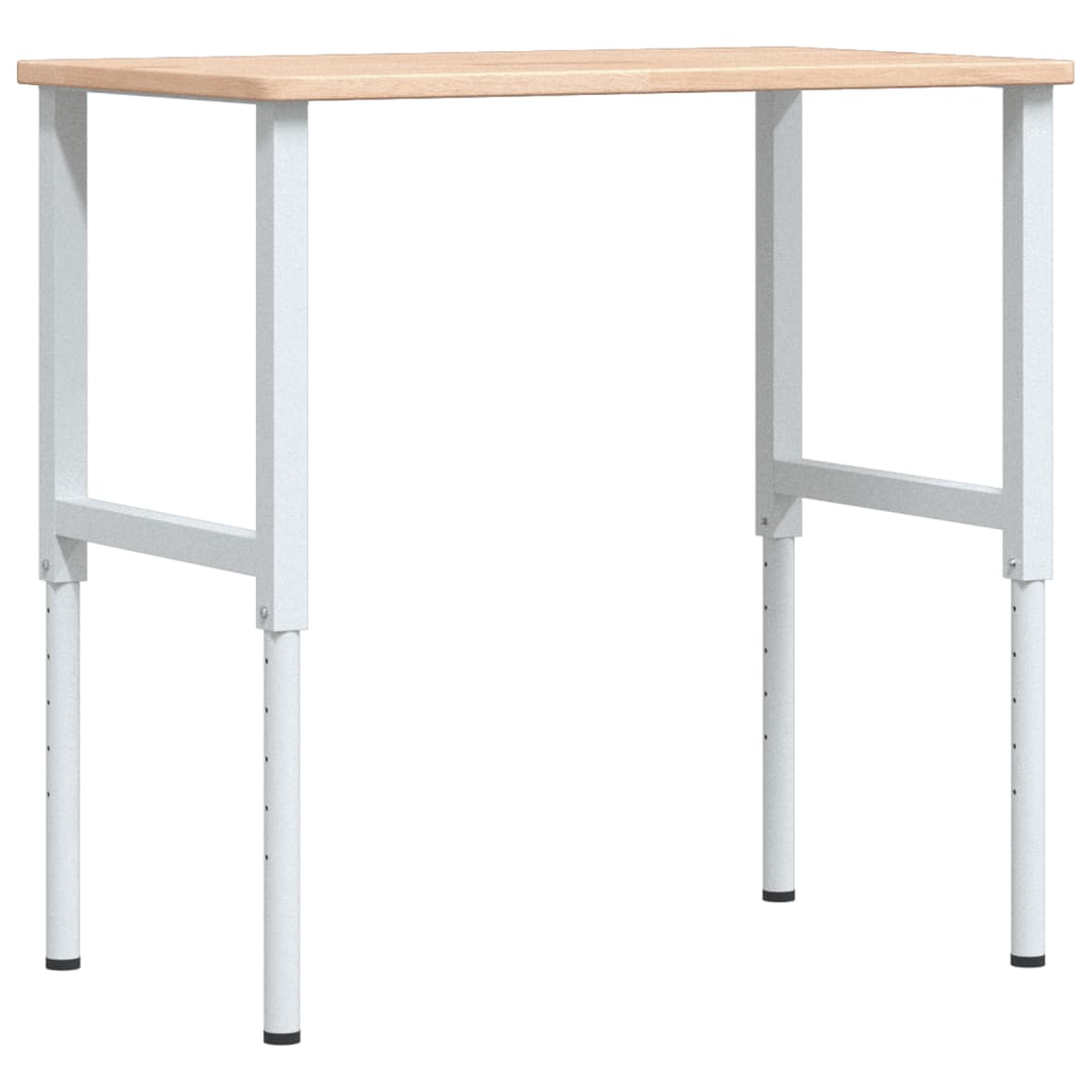 Banco da Lavoro 100x60x(71,5-98) cm Legno Rovere Rettangolare