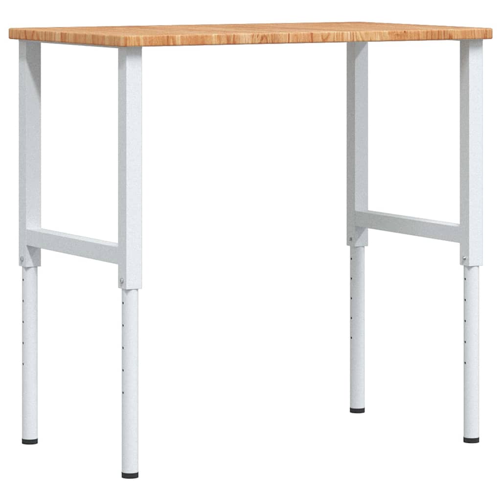 Banco Lavoro Marrone Chiaro 100x60x(71,5-98cm Legno di Rovere