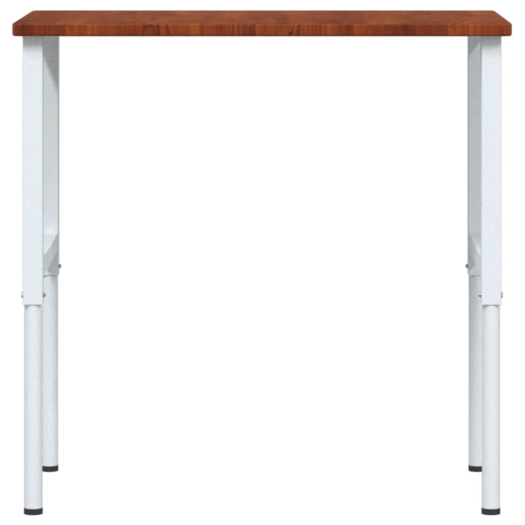 Banco Lavoro Marrone Scuro 100x60x(71,5-98) cm Legno di Rovere