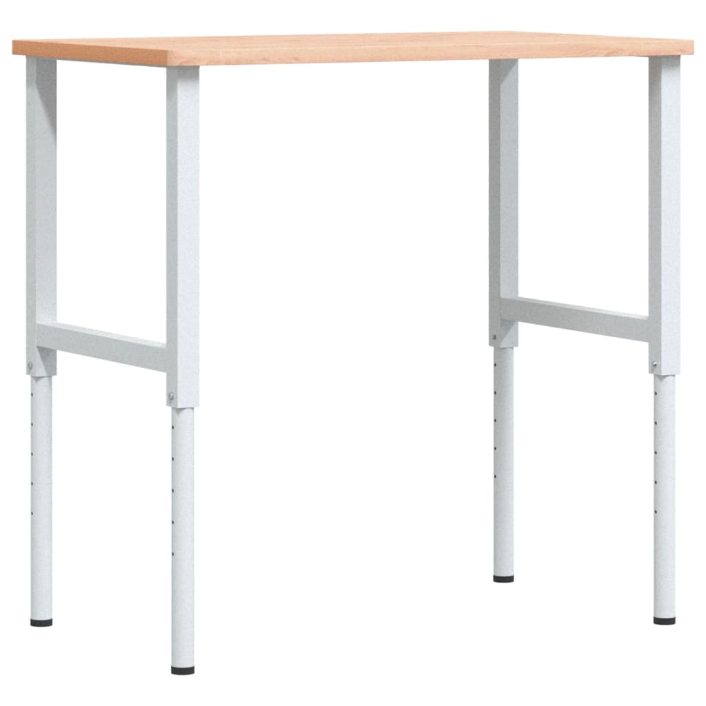 Banco da Lavoro 100x60x(71,5-98) cm Legno Faggio Rettangolare