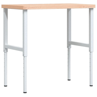 Banco Lavoro 100x60x(73-99,5) cm Legno di Faggio Rettangolare
