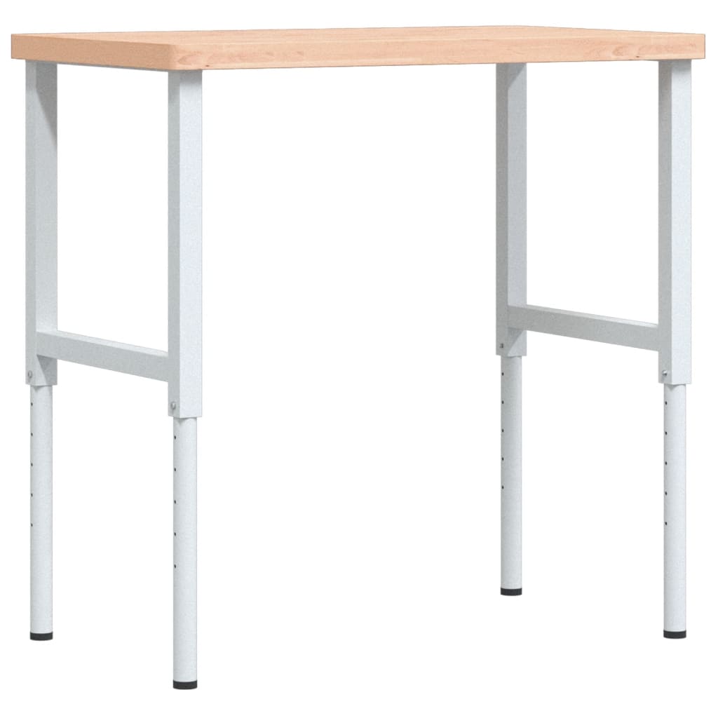 Banco Lavoro 100x60x(73-99,5) cm Legno di Faggio Rettangolare