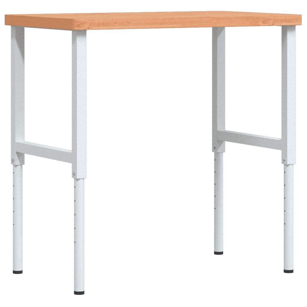 Banco Lavoro 100x60x(73-99,5) cm Legno di Faggio Rettangolare
