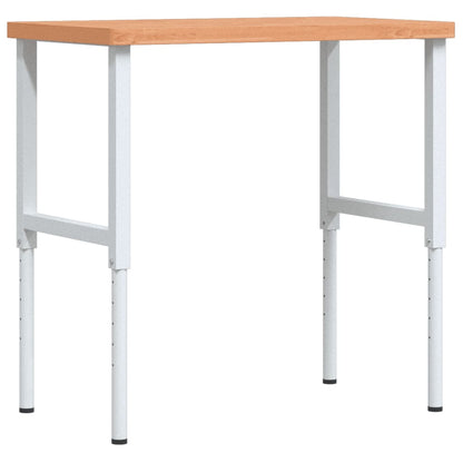 Banco Lavoro 100x60x(73-99,5) cm Legno di Faggio Rettangolare