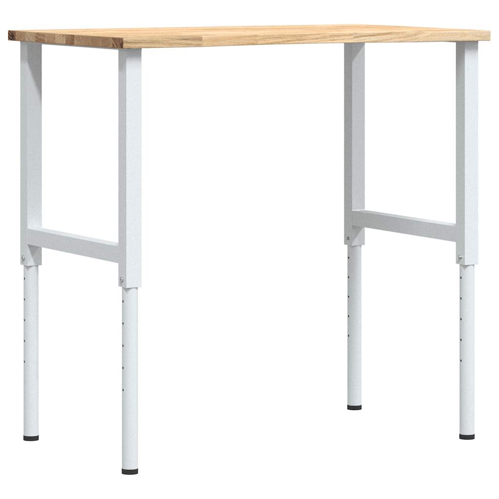 Banco da Lavoro 100x60x(71,5-98) cm Legno Massello Rovere