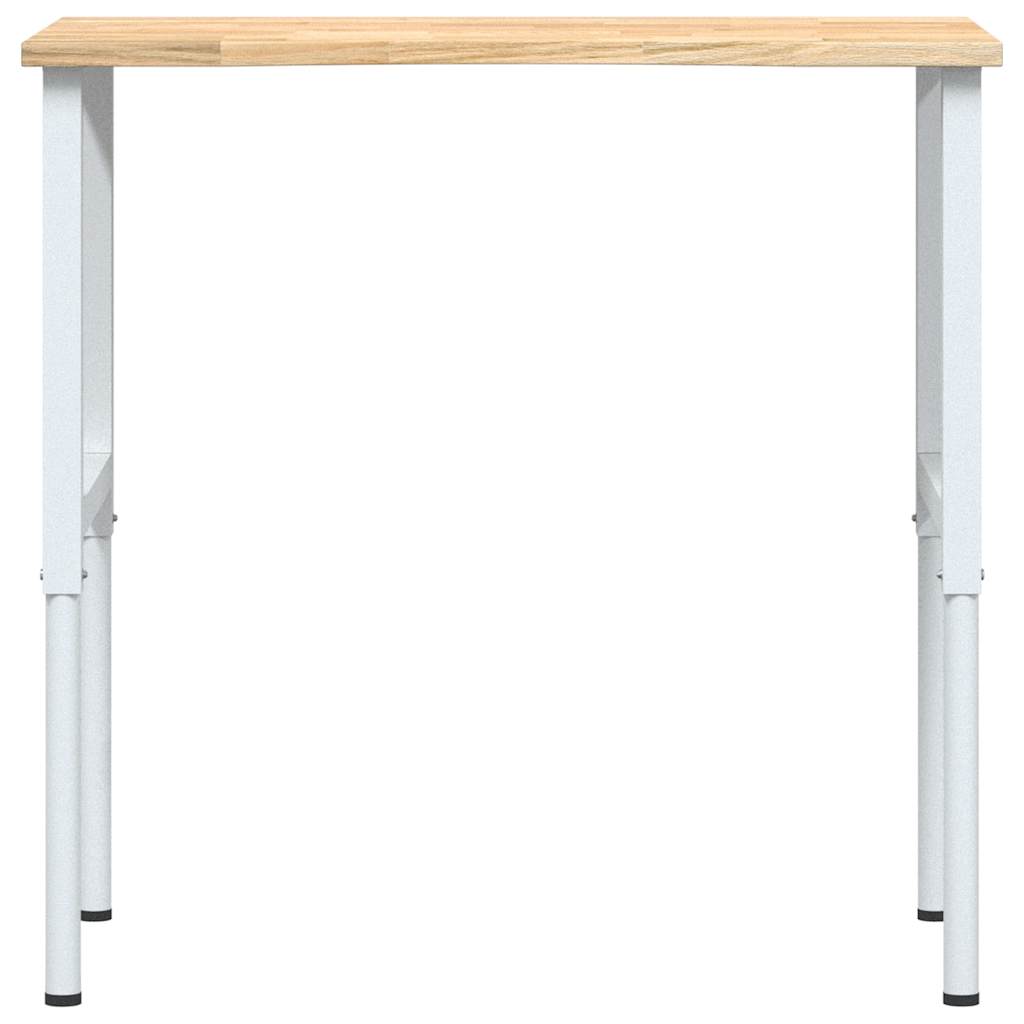 Banco da Lavoro 100x60x(71,5-98) cm Legno Massello Rovere