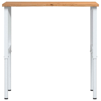 Banco Lavoro Marrone Chiaro 100x60x(71,5-98) cm Legno di Rovere