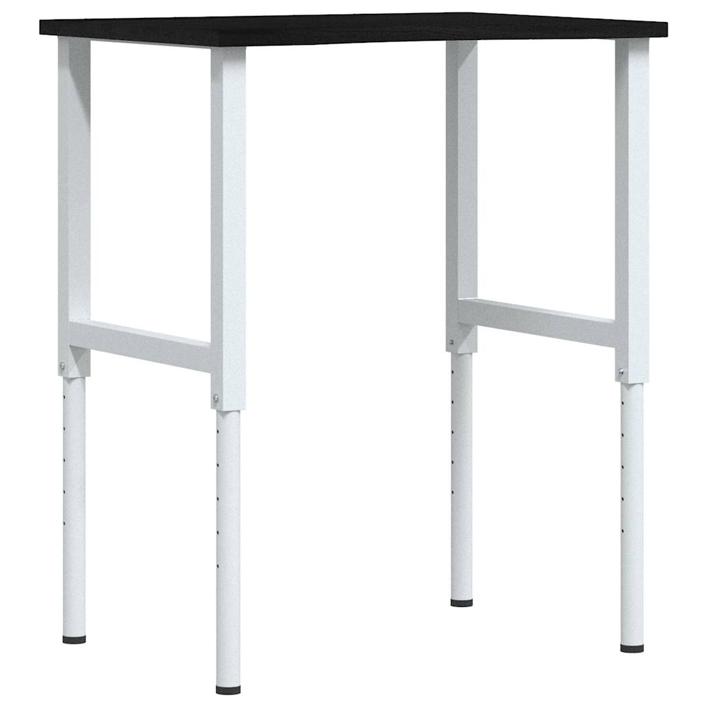 Banco Lavoro Marrone Scuro 80x60x(71,5-98) cm Legno di Rovere