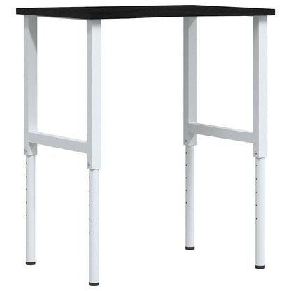 Banco Lavoro Marrone Scuro 80x60x(71,5-98) cm Legno di Rovere