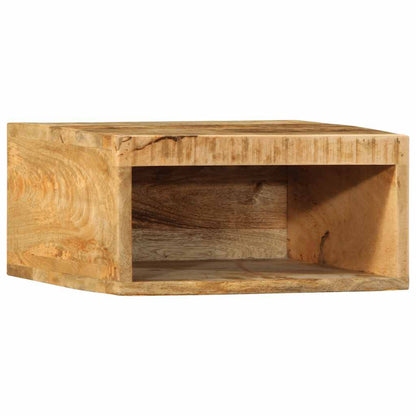 Mobile TV a Parete 40x30x19 cm Legno Grezzo Massello di Mango