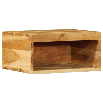 Mobile TV a Parete 40x30x19 cm in Legno Massello di Acacia