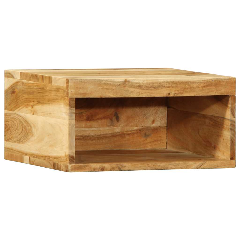 Mobile TV a Parete 40x30x19 cm in Legno Massello di Acacia