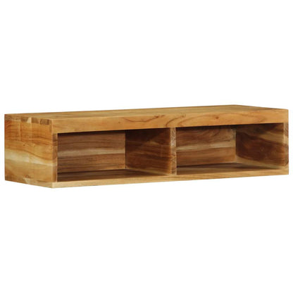 Mobile TV a Parete 80x30x19 cm in Legno Massello di Acacia