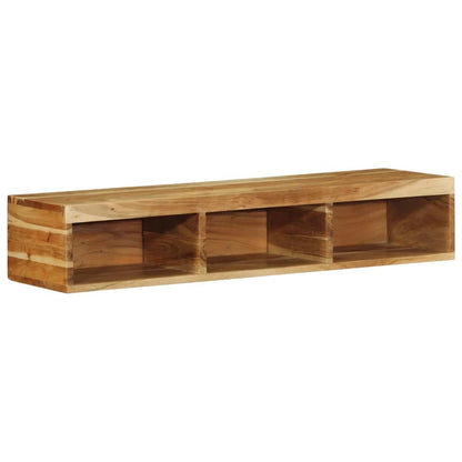Mobile TV a Parete 100x30x19 cm in Legno Massello di Acacia