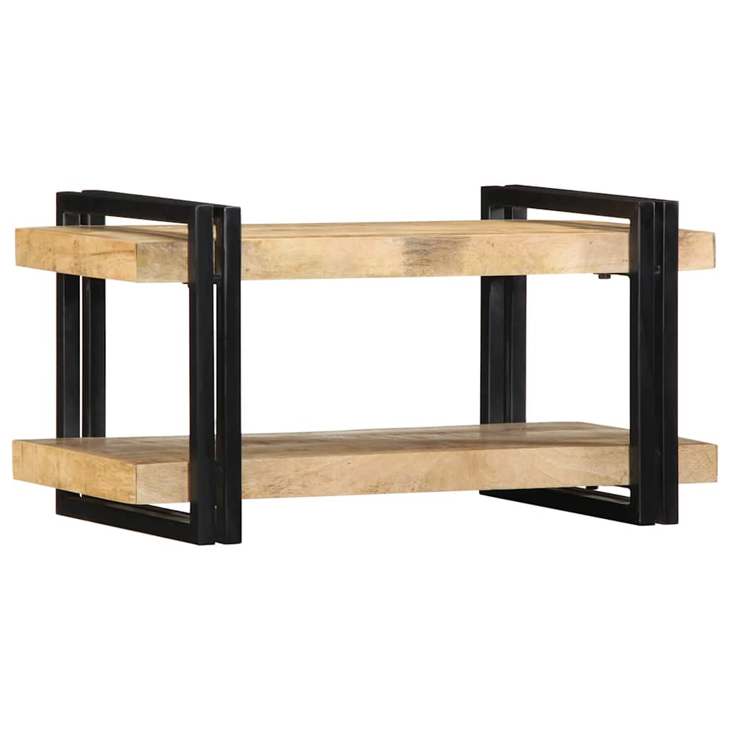 Mensola da Parete 70x33x35 cm in Legno Massello di Mango Grezzo
