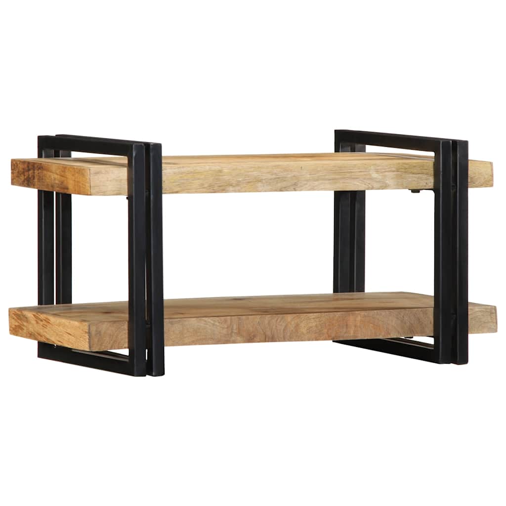 Mensola da Parete 70x33x35 cm in Legno Massello di Mango Grezzo