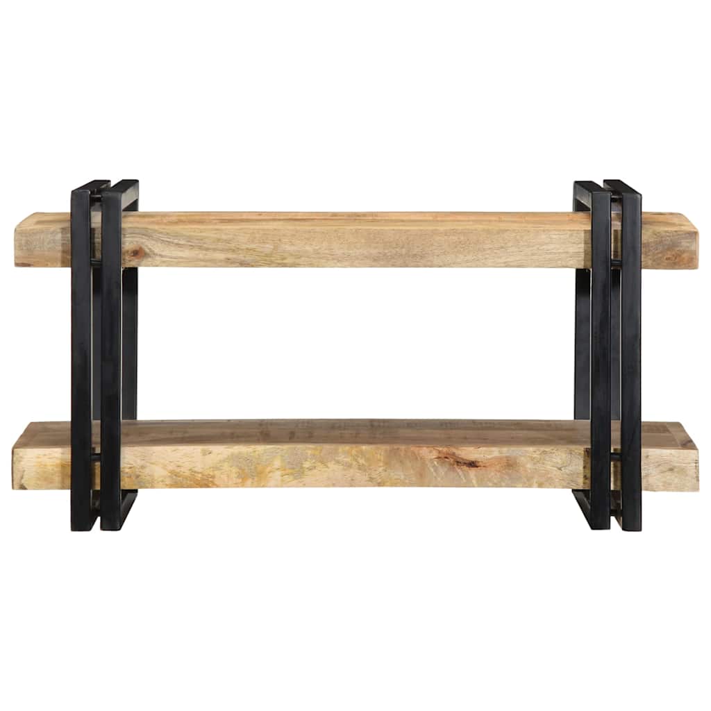 Mensola da Parete 70x33x35 cm in Legno Massello di Mango Grezzo