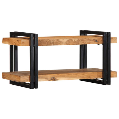 Mensola da Parete 70x33x35 cm Legno Massello di Acacia