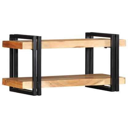 Mensola da Parete 70x33x35 cm Legno Massello di Acacia