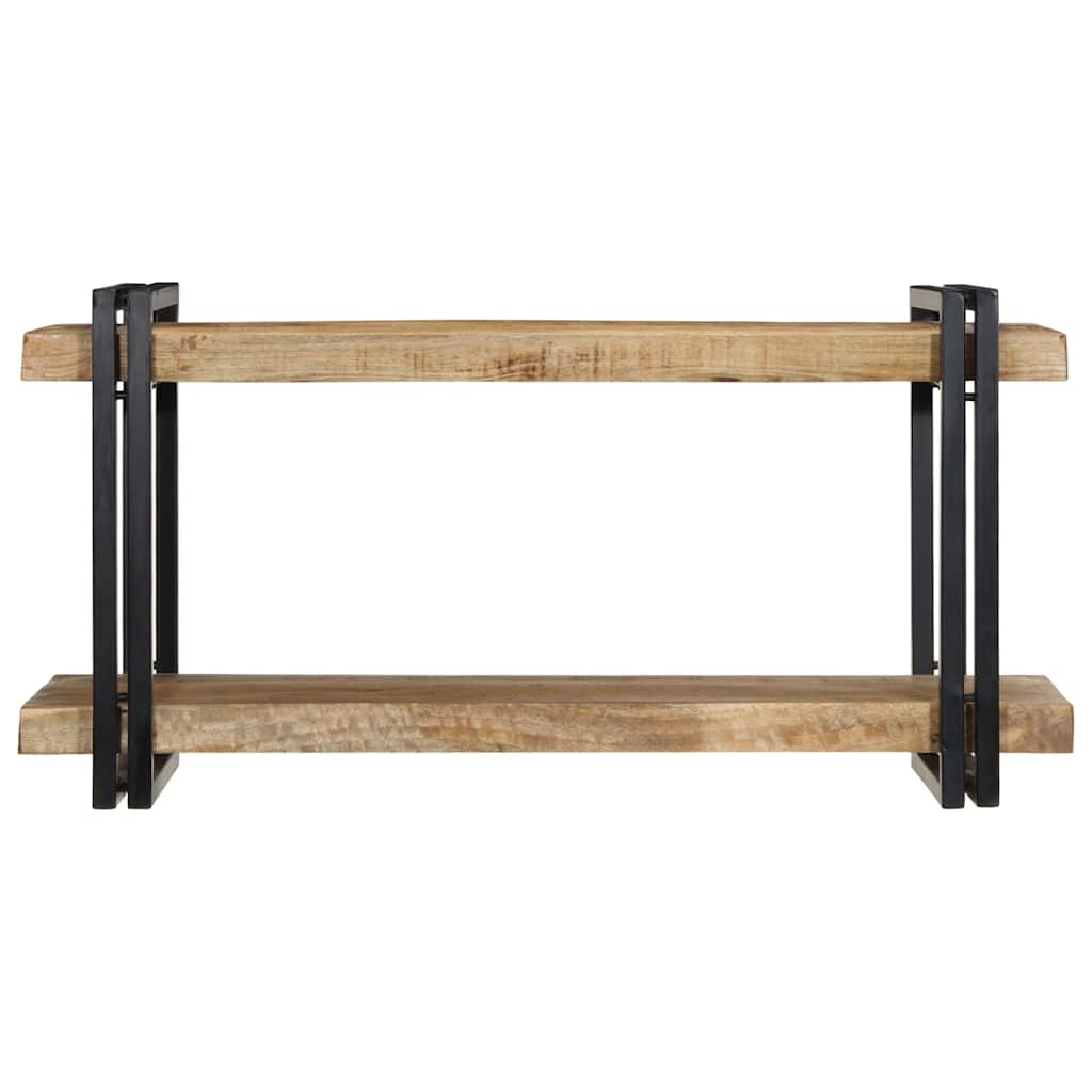 Mensola da Parete 90x33x45 cm in Legno Massello di Mango Grezzo