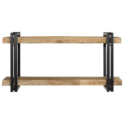 Mensola da Parete 90x33x45 cm in Legno Massello di Mango Grezzo