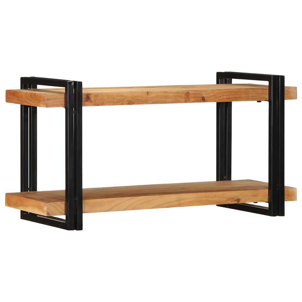 Mensola da Parete 90x33x45 cm Legno Massello di Acacia