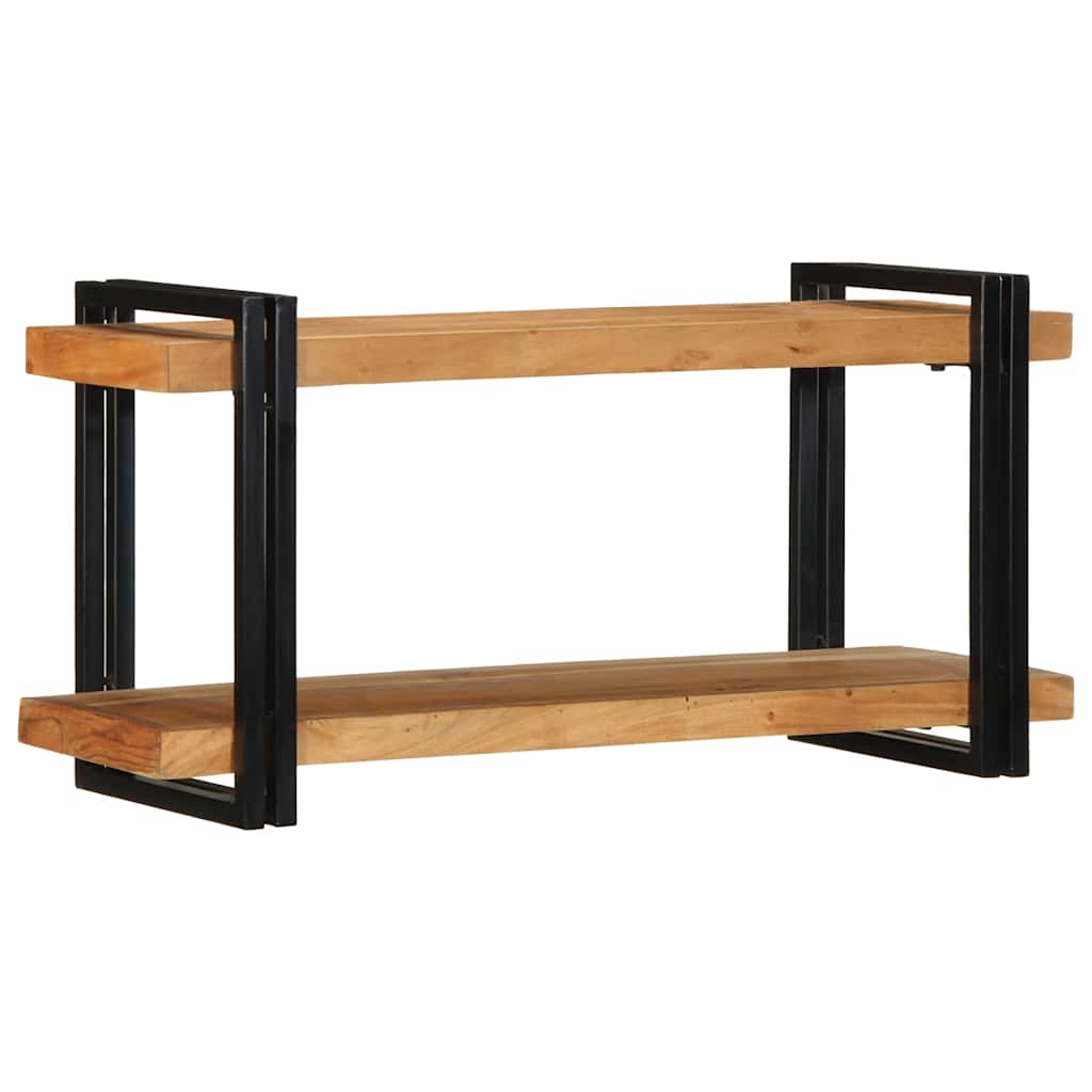 Mensola da Parete 90x33x45 cm Legno Massello di Acacia