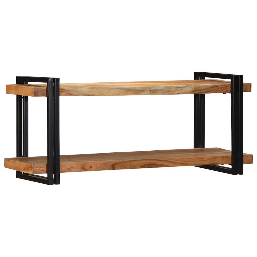 Mensola da Parete 110x33x45 cm Legno Massello di Acacia