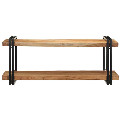 Mensola da Parete 110x33x45 cm Legno Massello di Acacia