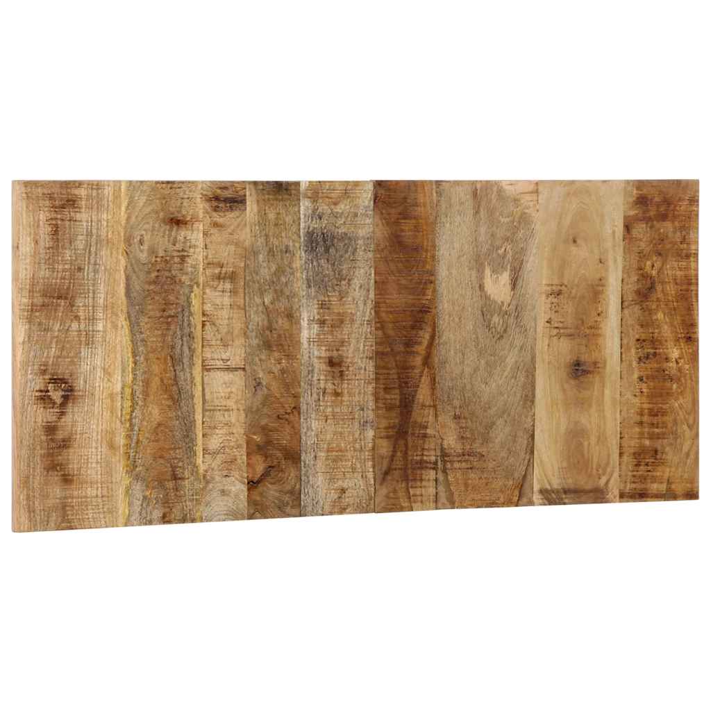 Testiera 120 cm in Legno Massello di Mango Grezzo