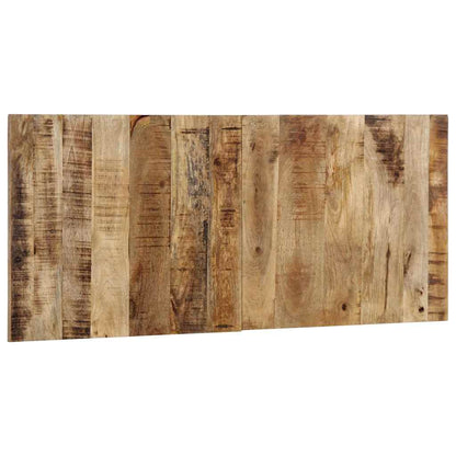 Testiera 120 cm in Legno Massello di Mango Grezzo