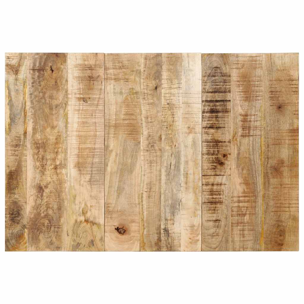 Testiera 120 cm in Legno Massello di Mango Grezzo