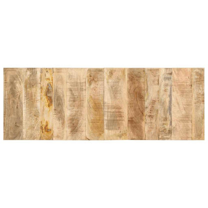 Testiera 140 cm in Legno Massello di Mango Grezzo