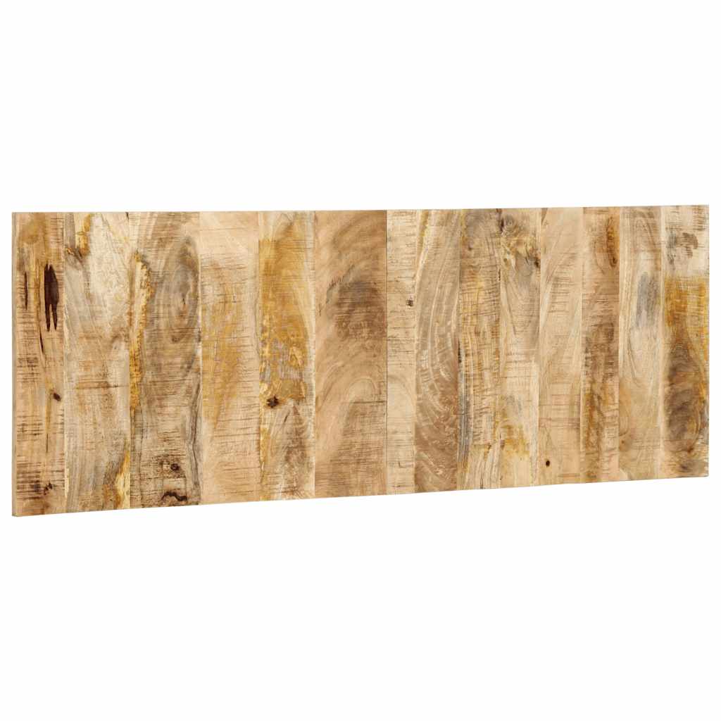 Testiera 140 cm in Legno Massello di Mango Grezzo