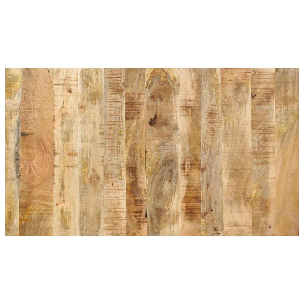 Testiera 140 cm in Legno Massello di Mango Grezzo