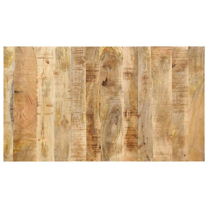 Testiera 140 cm in Legno Massello di Mango Grezzo