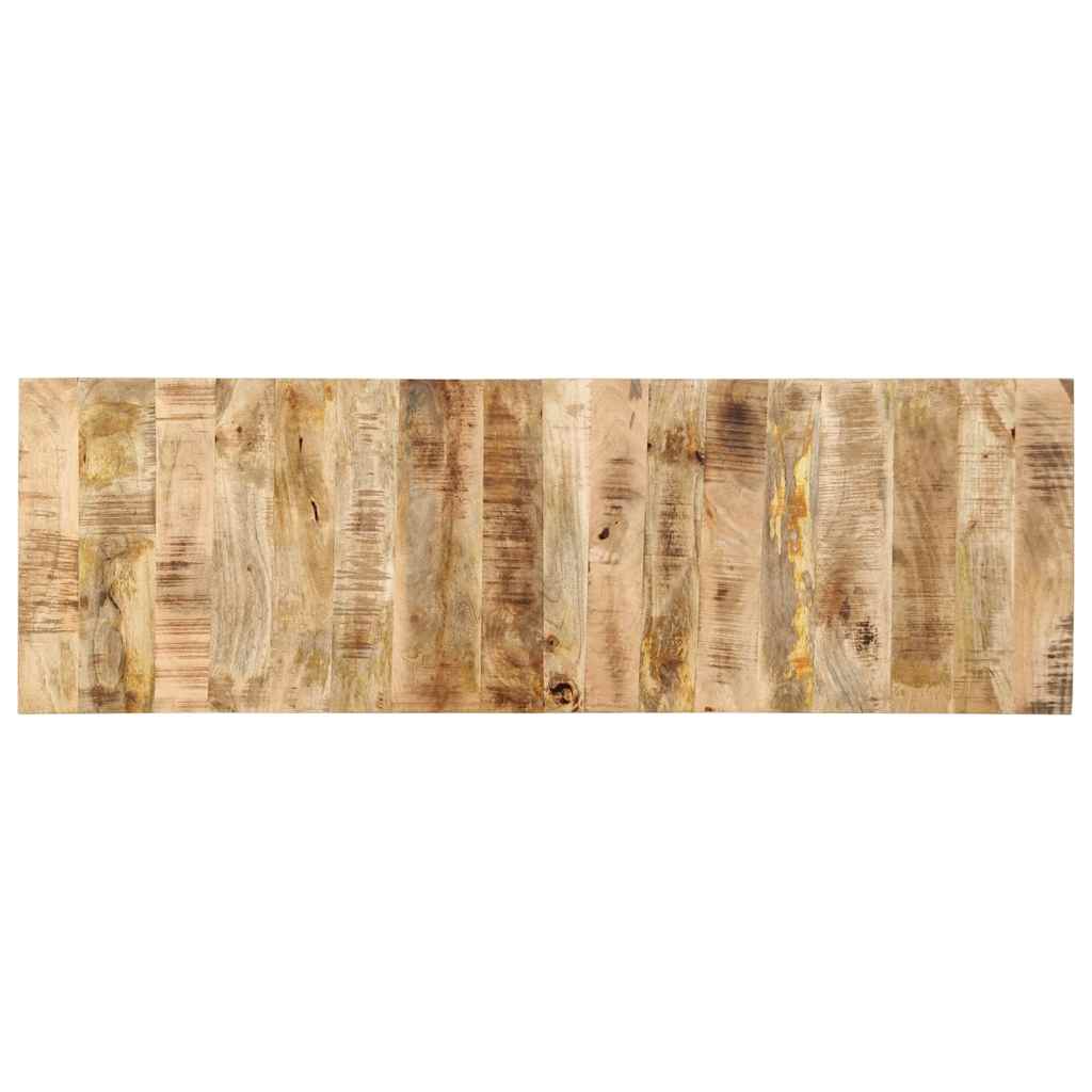 Testiera 160 cm in Legno Massello di Mango Grezzo