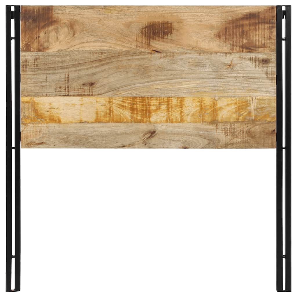 Testiera 100 cm in Legno Massello di Mango e Ferro