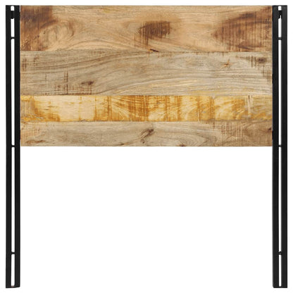Testiera 100 cm in Legno Massello di Mango e Ferro