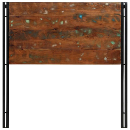 Testiera 100 cm in Legno Massello di Recupero e Ferro