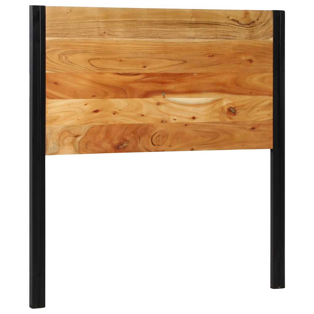 Testiera 100 cm in Legno Massello di Acacia e Ferro