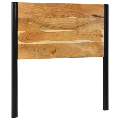 Testiera 100 cm in Legno Massello di Acacia e Ferro