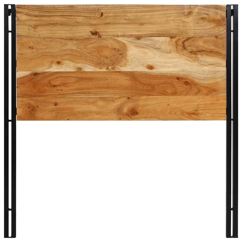 Testiera 100 cm in Legno Massello di Acacia e Ferro