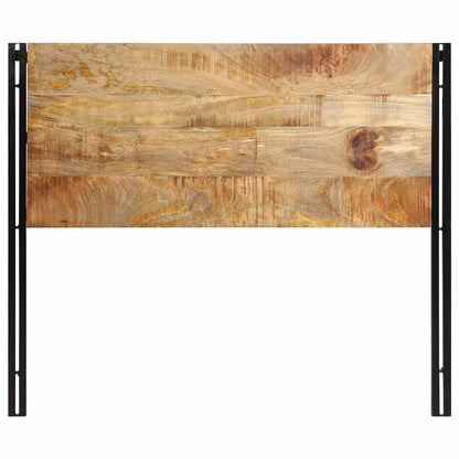Testiera 120 cm in Legno Massello di Mango e Ferro