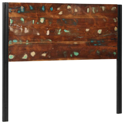 Testiera 120 cm in Legno Massello di Recupero e Ferro